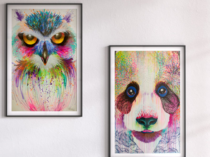 ART PRINTS - SERIE PELOS