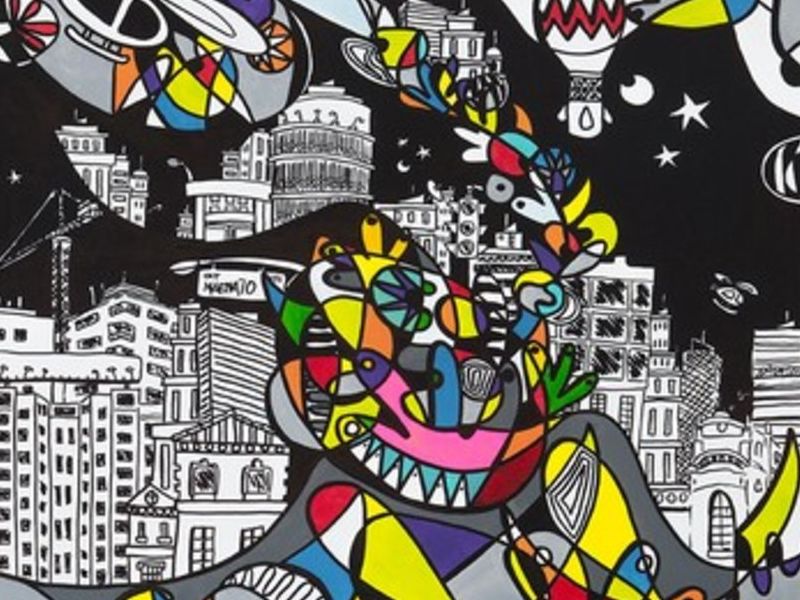 Arte chileno - "Santiago Centro" - Matte Macarena | ARTEX