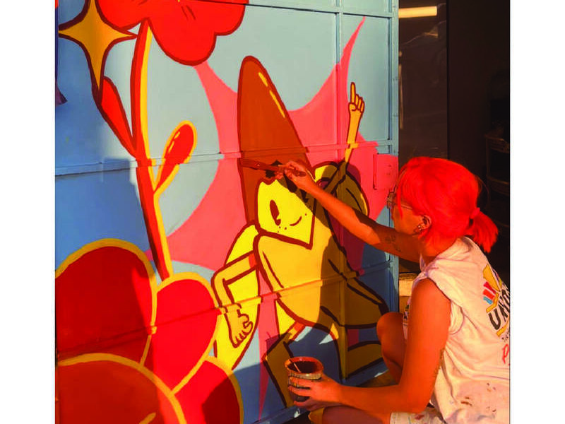 Mural en acrílico